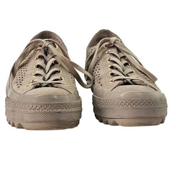 Converse CTAS Lift Ripple Sneaker Women Shoe Sz 8-8.5 Low Cut Beige Eyelet560652 - Picture 8 of 9